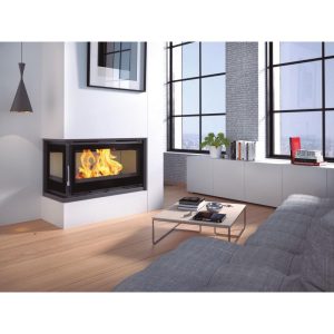 Insert à bois d'angle - FIREMATIC Eden-I 13.3 kW