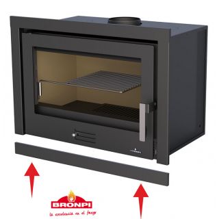 Insert à bois ventilé canalisable - BRONPI Rioja 13 kW - BRONPI