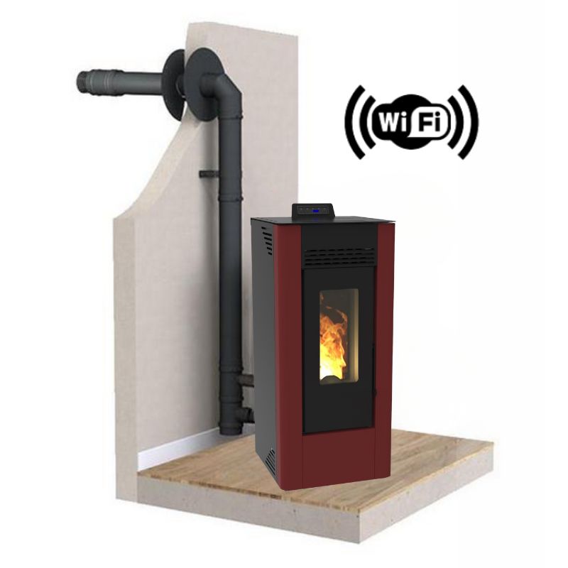 Pack Poêle Granulés C12 FIREMATIC + Kit Ventouse Dinak installation ventouse Colmar