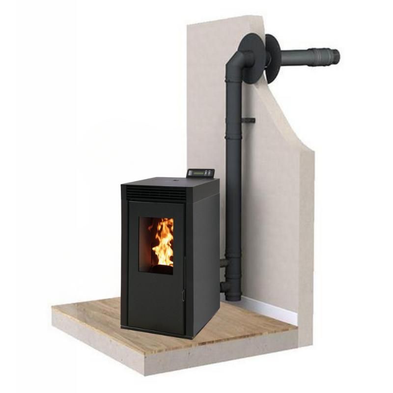 Pack Poêle Granules Étanche + Kit Ventouse - INTERSTOVES Marina 6 kW prix Dijon