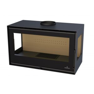 Poêle à bois 3 faces ventilé - BRONPI Bimba 90 3C 13 kW