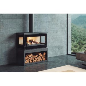 Poêle à bois ventilé 3 faces - FIREMATIC Calgary - S 12.5 kW